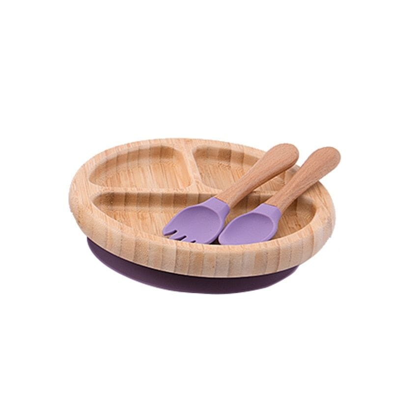 Assiette Bébé Ventouse en Bambou