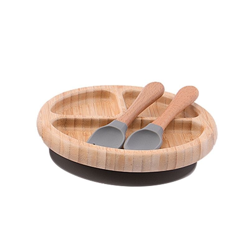 Assiette Bébé Ventouse en Bambou