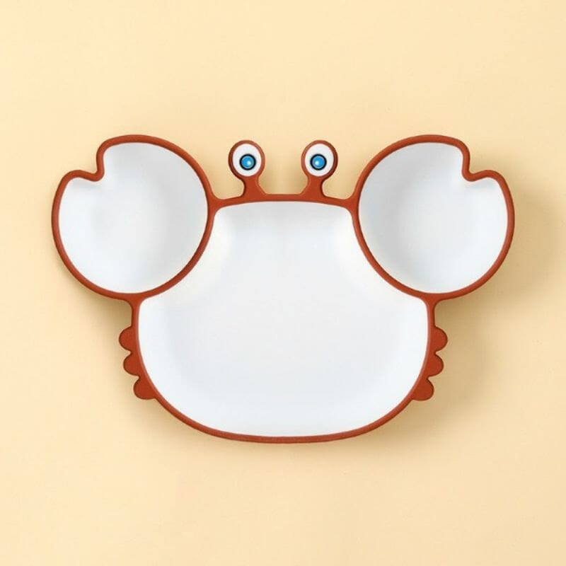 Assiette Crabe en Silicone pour bébé