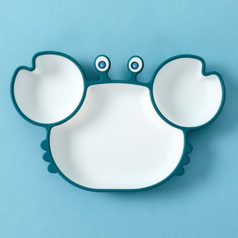 Assiette Crabe en Silicone pour bébé