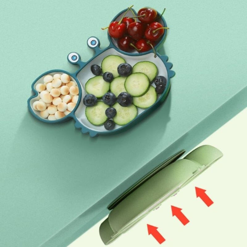 Assiette Crabe en Silicone pour bébé