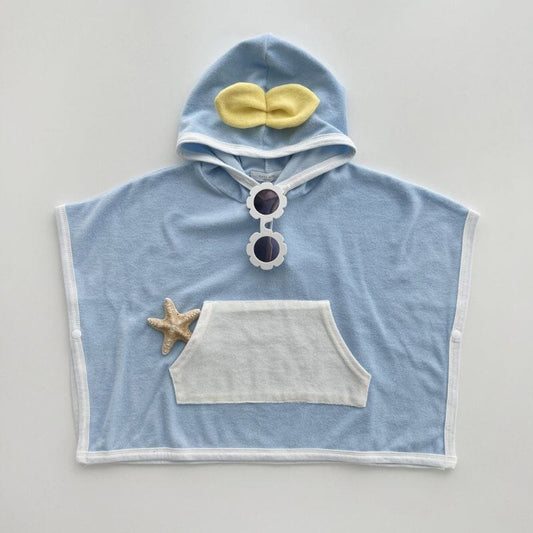 Cape de Bain Bébé Bleue