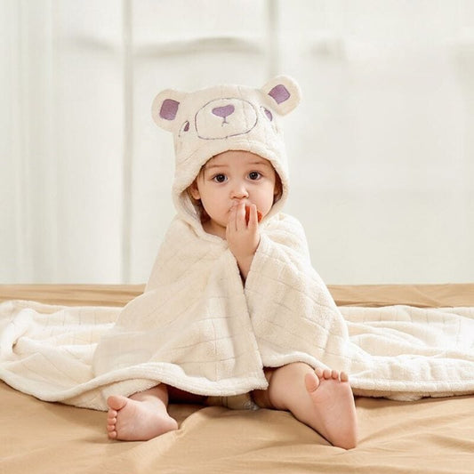 Cape de Bain Bébé Ours