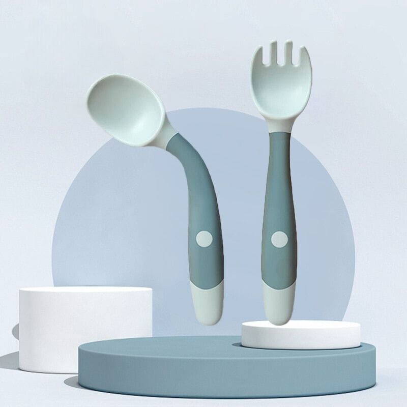 Cuillère bébé en silicone flexible