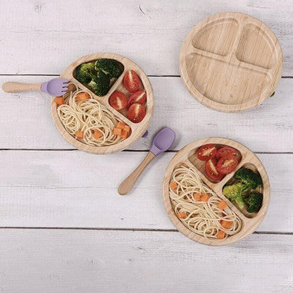 Assiette Bébé Ventouse en Bambou