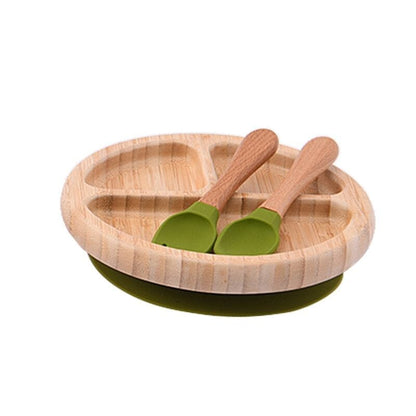Assiette Bébé Ventouse en Bambou