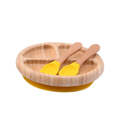 Assiette Bébé Ventouse en Bambou