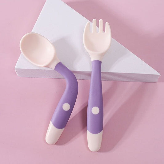 Cuillère bébé en silicone flexible