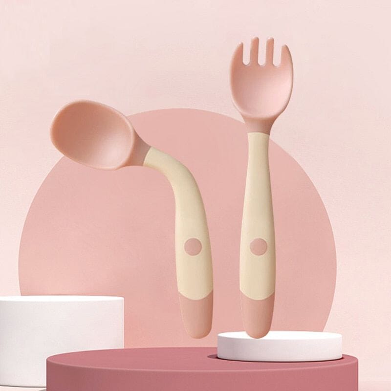Cuillère bébé en silicone flexible