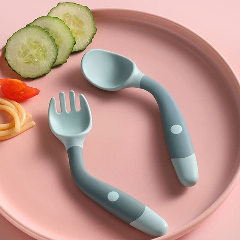 Cuillère bébé en silicone flexible