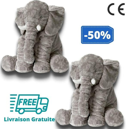 ÉLÉPHANT PELUCHE GÉANTE
